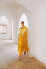 Gulbahar marigold bling kaftan